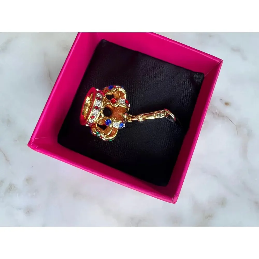 Retired Juicy Couture Multicolor King Crown Charm